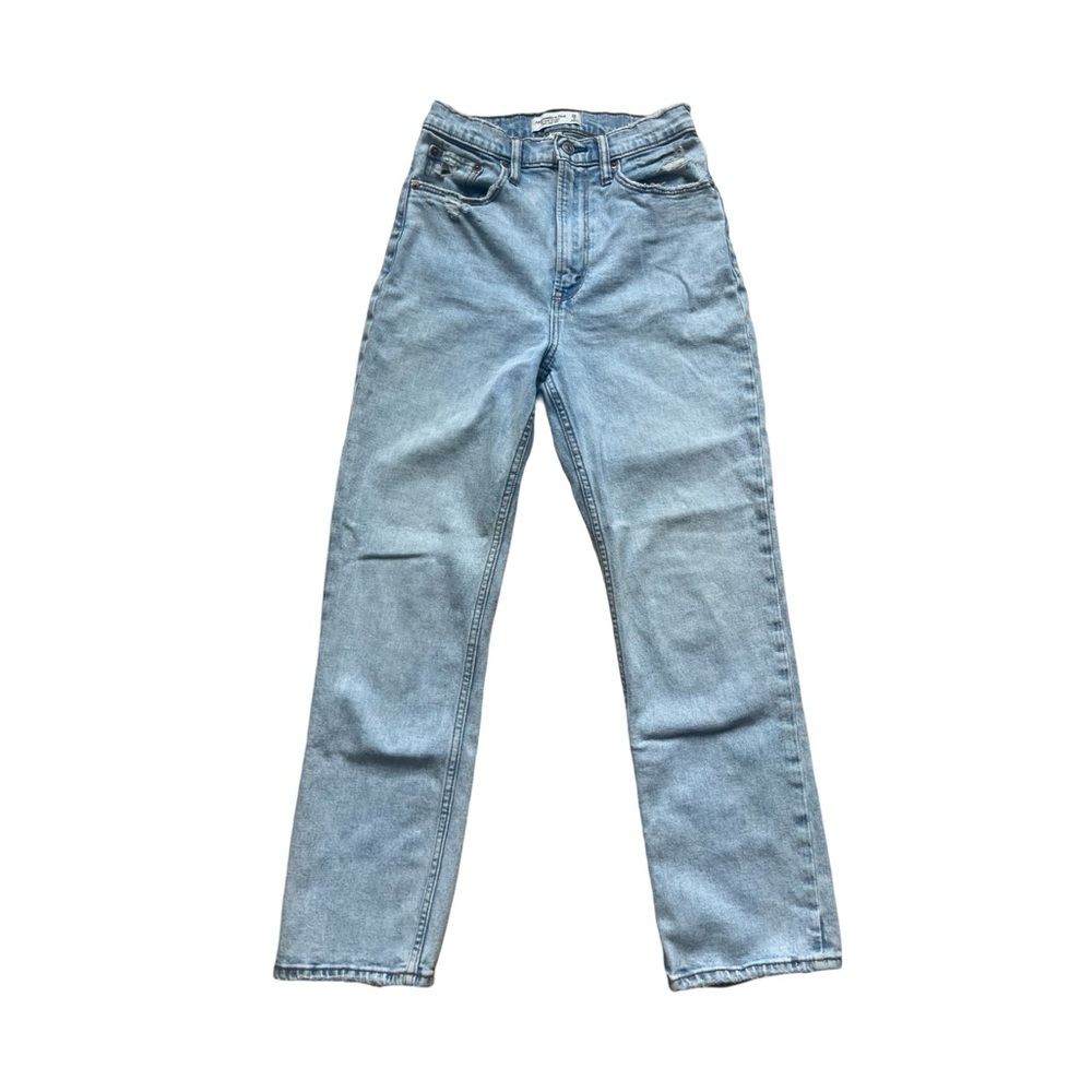 Abercrombie & Fitch The Ankle Straight Ultra High Rise Jeans 26 2R | Curve Love - Picture 1 of 6